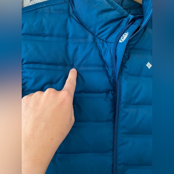 Columbia 650 fill Down Vest Blue Medium - Picture 16 of 16